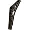 Ekena Millwork Tristan Wrought Iron Bracket, (Single center brace), Antiqued Warm Silver 1 1/2"W x 5 1/2"D x 8"H BKTM01X05X08STNAWS - alternate 1
